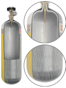 Vollgewickelte CFK-Flasche mit Aluminium-Liner (Typ 3)