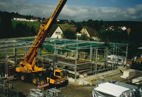 Zweite Erweiterung der Produktionsfläche